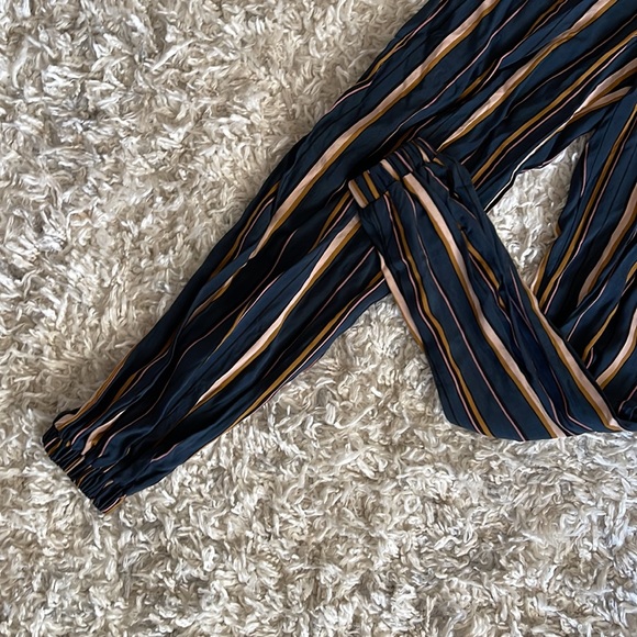 Kohl’s - “Live to Be Spoiled” striped jumpsuit NWT size XS - Picture 3 of 6